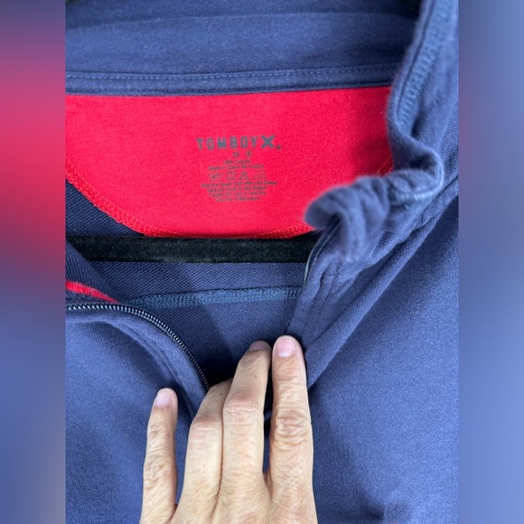 TomboyX blue pullover sweatshirt sweater 2X - Picture 3 of 5